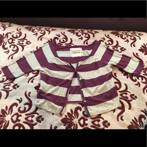 Purple Stripped Cardigan